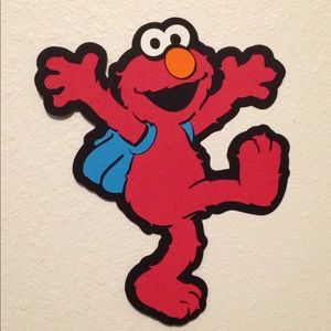 Elmo Paper Cutout hand-made Wall Room Party Decor